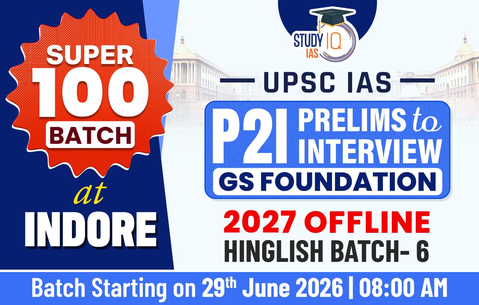 UPSC GS Foundation Hinglish Target 2027 (GSF-UPSC-M06)-IND