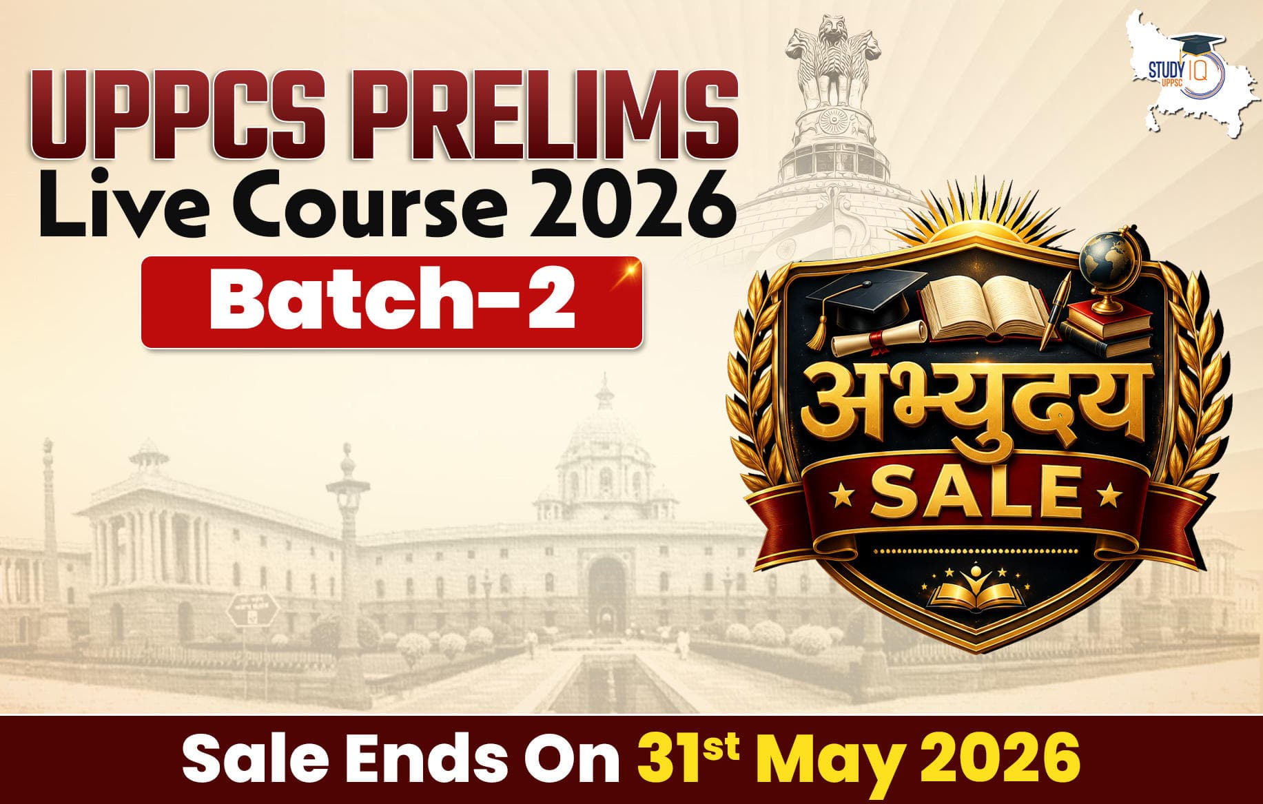 UPPCS Prelims Live Course 2026-2 (Gold)