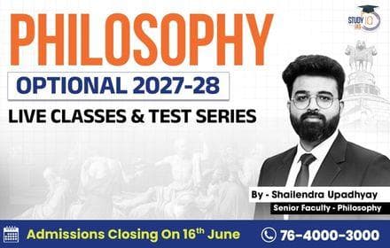 UPSC IAS (Mains) Philosophy Optional Live 2027-28 (Comprehensive) June Batch By Shailendra Upadhyay (Gold)