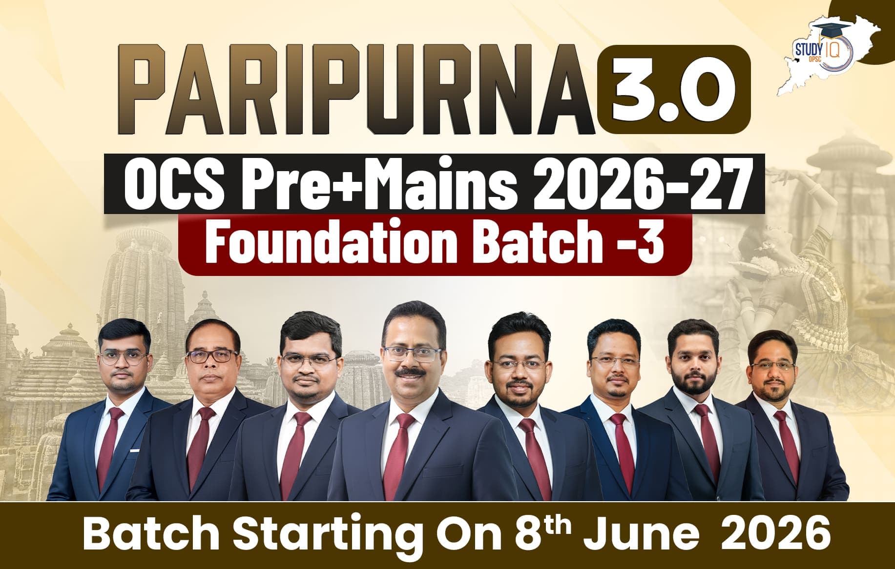 Paripurna 3.0: OPSC OCS 2025-2026 (Pre + Mains) Foundation Batch 3