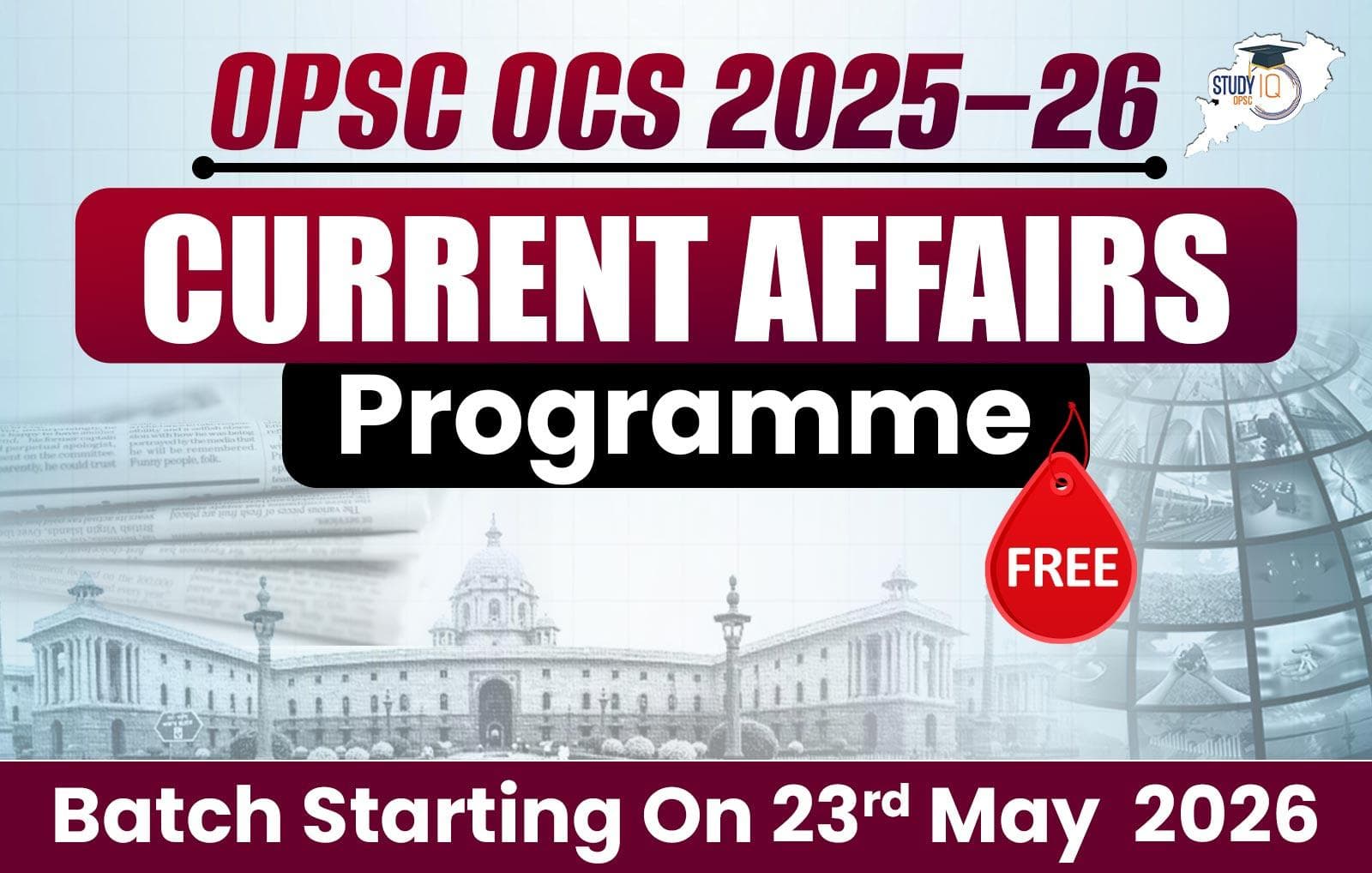 OPSC OCS 2025–26 Current Affairs Programme (FREE)